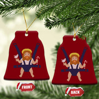 Funny Christmas Baby Jesus Ceramic Ornament Xmas Christian Little Boy - Wonder Print Shop