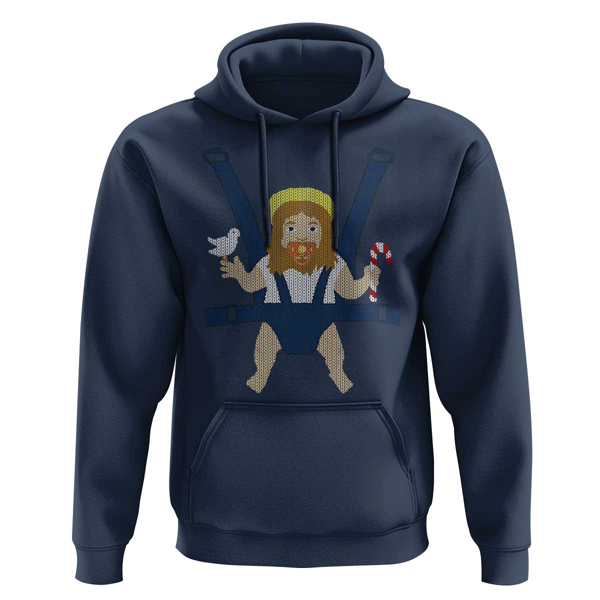 Funny Christmas Baby Jesus Hoodie Xmas Christian Little Boy - Wonder Print Shop