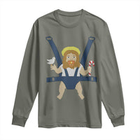 Funny Christmas Baby Jesus Long Sleeve Shirt Xmas Christian Little Boy - Wonder Print Shop