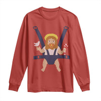 Funny Christmas Baby Jesus Long Sleeve Shirt Xmas Christian Little Boy - Wonder Print Shop