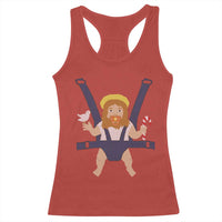 Funny Christmas Baby Jesus Racerback Tank Top Xmas Christian Little Boy - Wonder Print Shop