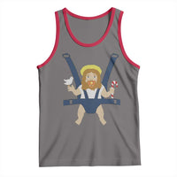 Funny Christmas Baby Jesus Tank Top Xmas Christian Little Boy - Wonder Print Shop