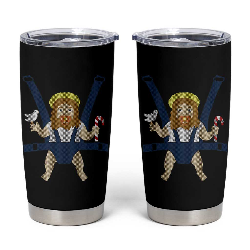 Funny Christmas Baby Jesus Tumbler Cup Xmas Christian Little Boy - Wonder Print Shop