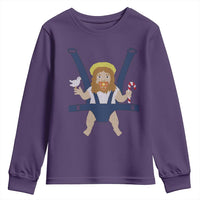 Funny Christmas Baby Jesus Youth Sweatshirt Xmas Christian Little Boy - Wonder Print Shop