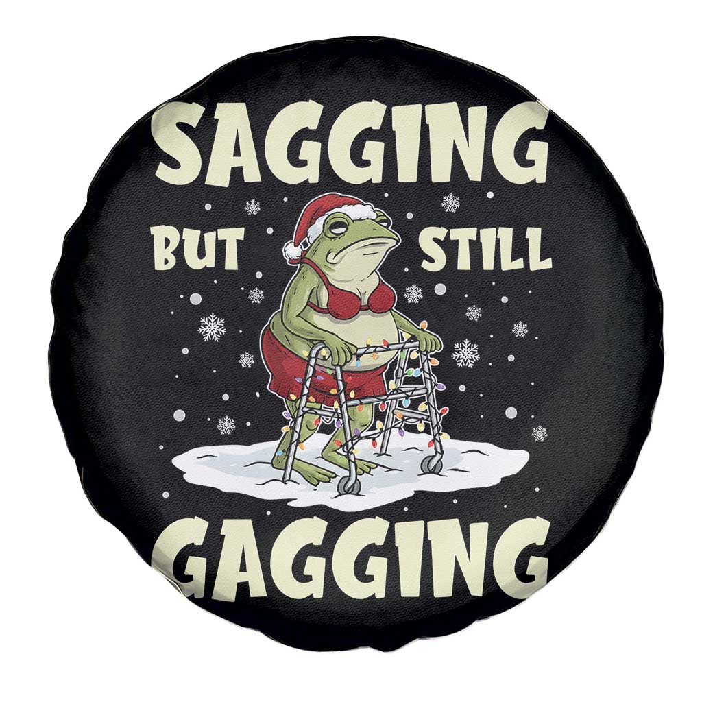Funny Sagging But Still Gagging Christmas Frog Spare Tire Cover Funny Cringe Meme Gag Humor - Wonder Print Shop