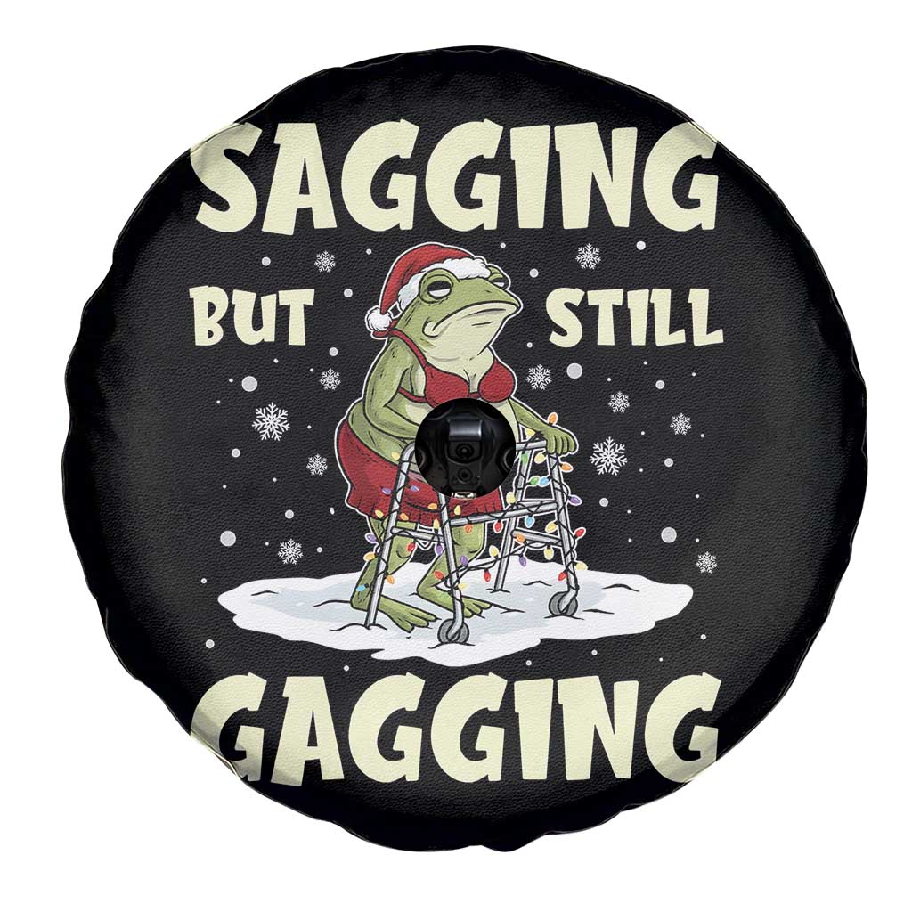 Funny Sagging But Still Gagging Christmas Frog Spare Tire Cover Funny Cringe Meme Gag Humor - Wonder Print Shop