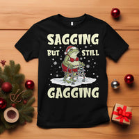 Funny Sagging But Still Gagging Christmas Frog T Shirt Funny Cringe Meme Gag Humor - Wonder Print Shop
