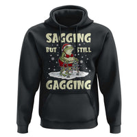 Funny Sagging But Still Gagging Christmas Frog Hoodie Funny Cringe Meme Gag Humor - Wonder Print Shop