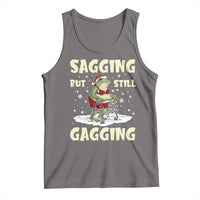 Funny Sagging But Still Gagging Christmas Frog Tank Top Funny Cringe Meme Gag Humor - Wonder Print Shop