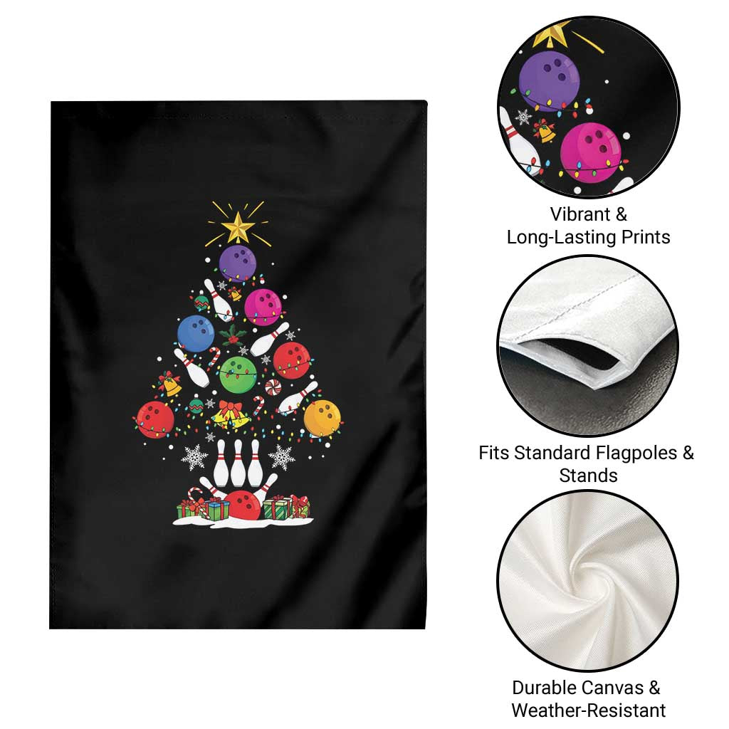 Funny Bowling Christmas Tree Lights Xmas Bowler Garden Flag - Wonder Print Shop