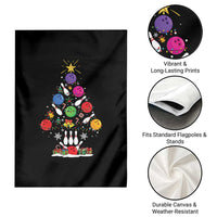 Funny Bowling Christmas Tree Lights Xmas Bowler Garden Flag - Wonder Print Shop