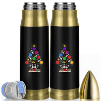 Funny Bowling Christmas Tree Lights Xmas Bowler Bullet Tumbler - Wonder Print Shop