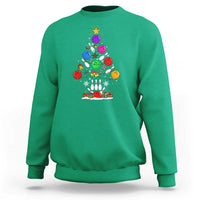 Funny Bowling Christmas Tree Lights Xmas Bowler Sweatshirt - Wonder Print Shop
