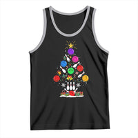 Funny Bowling Christmas Tree Lights Xmas Bowler Tank Top - Wonder Print Shop