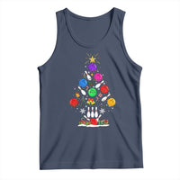 Funny Bowling Christmas Tree Lights Xmas Bowler Tank Top - Wonder Print Shop