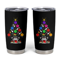 Funny Bowling Christmas Tree Lights Xmas Bowler Tumbler Cup - Wonder Print Shop