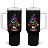 Funny Bowling Christmas Tree Lights Xmas Bowler Tumbler With Handle - Wonder Print Shop