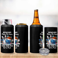 Funny Christmas Bowling 4 in 1 Can Cooler Tumbler Bowling Makes Me Happy The Ten Pin Not So Much - Wonder Print Shop