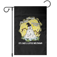 Funny It Is Fine I Am Fine Everything Is Fine Its Just A Little Meltdown Garden Flag Christmas Snowman - Wonder Print Shop