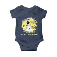 Funny It Is Fine I Am Fine Everything Is Fine Its Just A Little Meltdown Baby Onesie Christmas Snowman - Wonder Print Shop