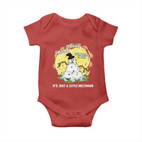 Funny It Is Fine I Am Fine Everything Is Fine Its Just A Little Meltdown Baby Onesie Christmas Snowman - Wonder Print Shop