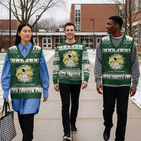 Funny It Is Fine I Am Fine Everything Is Fine Its Just A Little Meltdown V-Neck Knit Sweater Vest Xmas Snowman - Wonder Print Shop