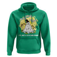 Funny It Is Fine I Am Fine Everything Is Fine Its Just A Little Meltdown Hoodie Christmas Snowman - Wonder Print Shop