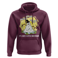 Funny It Is Fine I Am Fine Everything Is Fine Its Just A Little Meltdown Hoodie Christmas Snowman - Wonder Print Shop