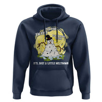 Funny It Is Fine I Am Fine Everything Is Fine Its Just A Little Meltdown Hoodie Christmas Snowman - Wonder Print Shop