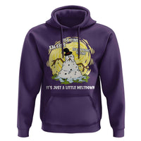 Funny It Is Fine I Am Fine Everything Is Fine Its Just A Little Meltdown Hoodie Christmas Snowman - Wonder Print Shop
