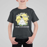 Funny It Is Fine I Am Fine Everything Is Fine Its Just A Little Meltdown T Shirt For Kid Christmas Snowman - Wonder Print Shop
