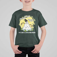 Funny It Is Fine I Am Fine Everything Is Fine Its Just A Little Meltdown T Shirt For Kid Christmas Snowman - Wonder Print Shop
