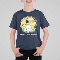 Funny It Is Fine I Am Fine Everything Is Fine Its Just A Little Meltdown T Shirt For Kid Christmas Snowman - Wonder Print Shop