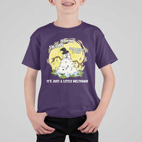Funny It Is Fine I Am Fine Everything Is Fine Its Just A Little Meltdown T Shirt For Kid Christmas Snowman - Wonder Print Shop