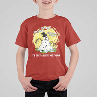 Funny It Is Fine I Am Fine Everything Is Fine Its Just A Little Meltdown T Shirt For Kid Christmas Snowman - Wonder Print Shop
