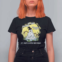 Funny It Is Fine I Am Fine Everything Is Fine Its Just A Little Meltdown T Shirt For Women Christmas Snowman - Wonder Print Shop