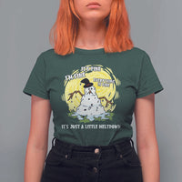 Funny It Is Fine I Am Fine Everything Is Fine Its Just A Little Meltdown T Shirt For Women Christmas Snowman - Wonder Print Shop