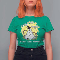 Funny It Is Fine I Am Fine Everything Is Fine Its Just A Little Meltdown T Shirt For Women Christmas Snowman - Wonder Print Shop