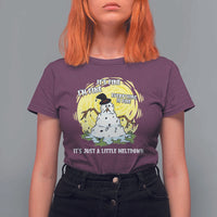 Funny It Is Fine I Am Fine Everything Is Fine Its Just A Little Meltdown T Shirt For Women Christmas Snowman - Wonder Print Shop