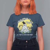 Funny It Is Fine I Am Fine Everything Is Fine Its Just A Little Meltdown T Shirt For Women Christmas Snowman - Wonder Print Shop
