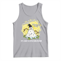 Funny It Is Fine I Am Fine Everything Is Fine Its Just A Little Meltdown Tank Top Christmas Snowman - Wonder Print Shop
