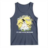 Funny It Is Fine I Am Fine Everything Is Fine Its Just A Little Meltdown Tank Top Christmas Snowman - Wonder Print Shop