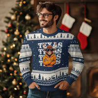Texas Fan Ugly Christmas Sweater Longhorns Cow Texas Pride Sport Lover - Wonder Print Shop