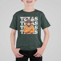 Texas Fan T Shirt For Kid Longhorns Cow Texas Pride Sport Lover - Wonder Print Shop