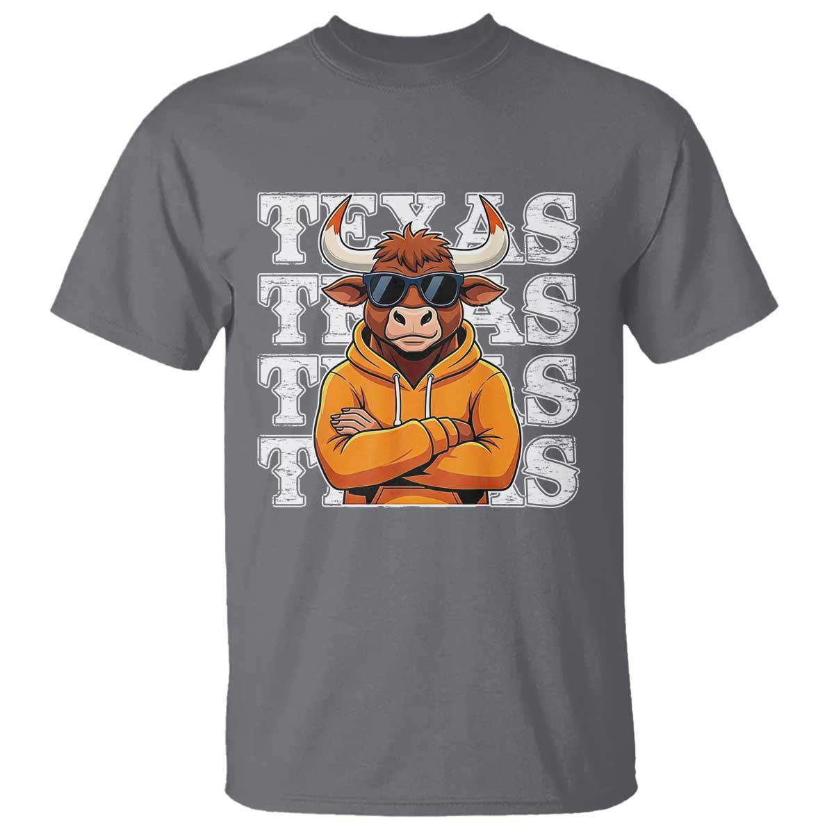 Texas Fan T Shirt Longhorns Cow Texas Pride Sport Lover - Wonder Print Shop