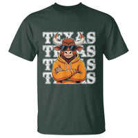 Texas Fan T Shirt Longhorns Cow Texas Pride Sport Lover - Wonder Print Shop
