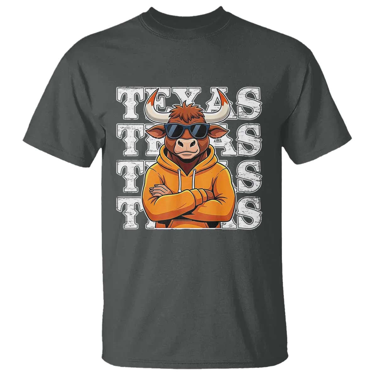 Texas Fan T Shirt Longhorns Cow Texas Pride Sport Lover - Wonder Print Shop