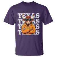Texas Fan T Shirt Longhorns Cow Texas Pride Sport Lover - Wonder Print Shop