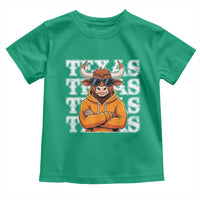 Texas Fan Toddler T Shirt Longhorns Cow Texas Pride Sport Lover - Wonder Print Shop