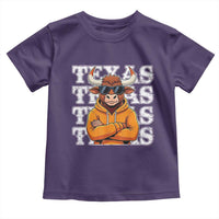 Texas Fan Toddler T Shirt Longhorns Cow Texas Pride Sport Lover - Wonder Print Shop